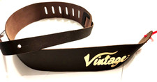 Vintage 2 1/2" Light Duty Guitar Bass Strap Dark Brown