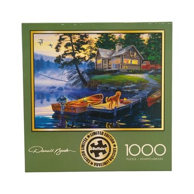 Buffalo Games Premium Quality Interlocking Jigsaw Puzzle, 1000 Piece (Cabin)