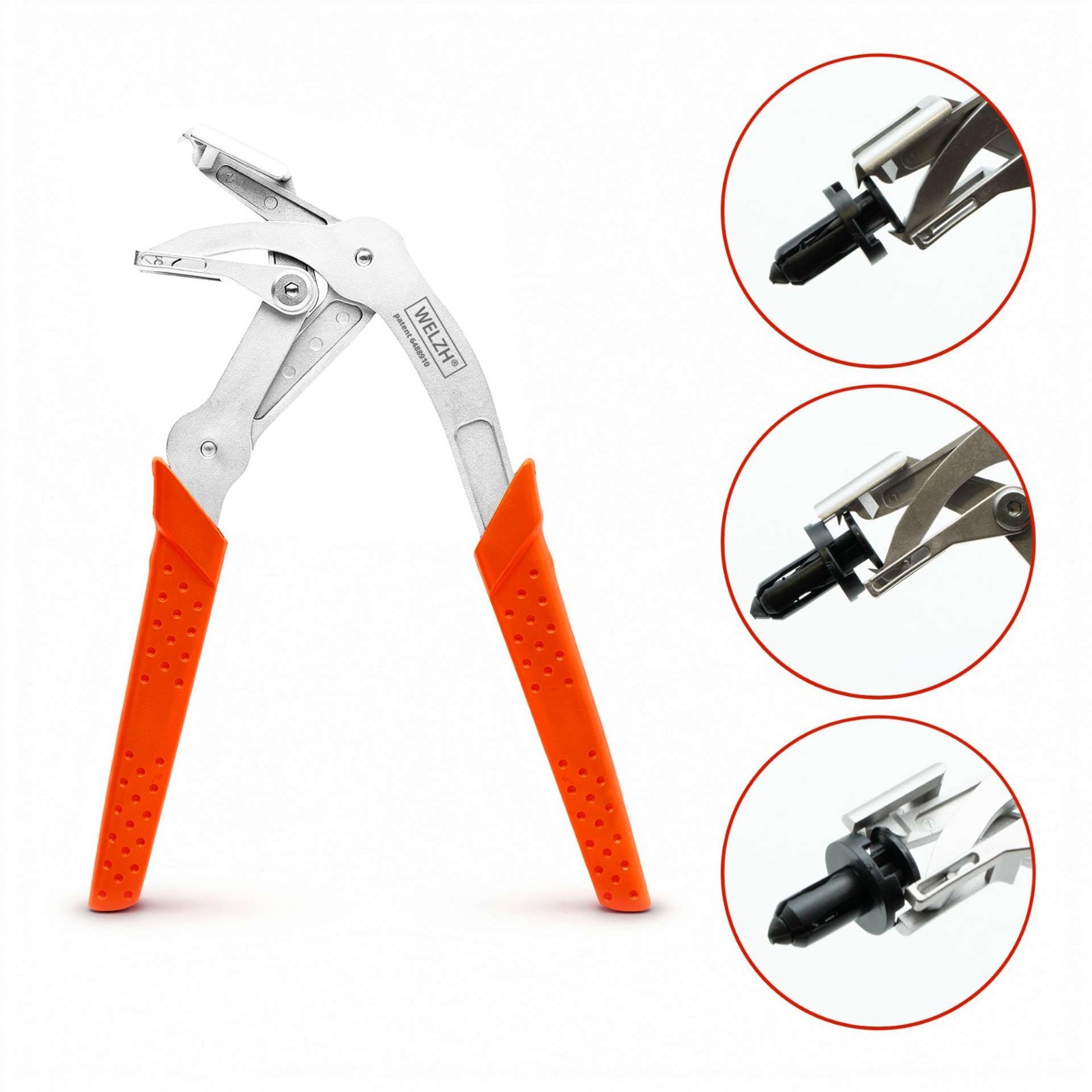 Welzh Werkzeug Plastic Clip Removal Plier Pliers Remove Clips STAINLESS STEEL