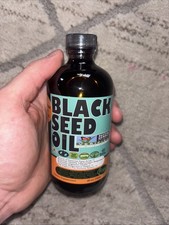 Pure Cold-Pressed Black Seed Oil 8 oz. Glass Bottle EXP DATE 2027
