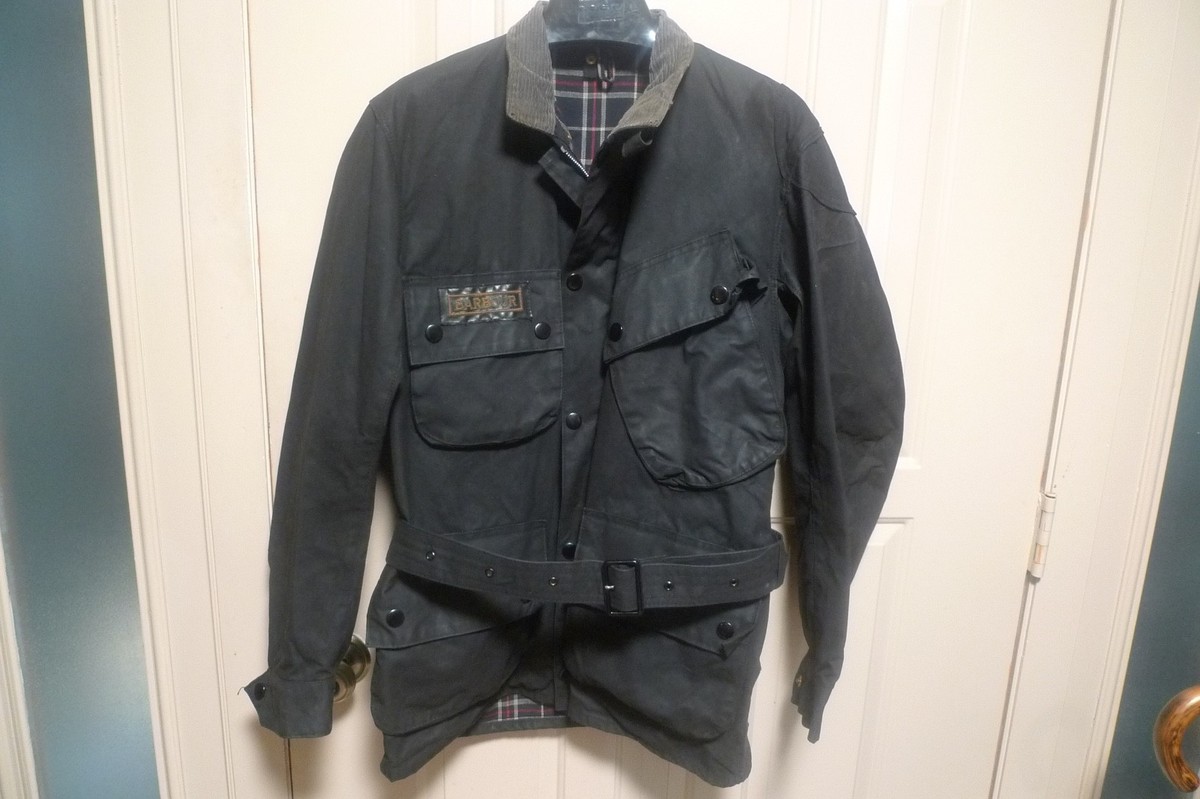 ジャケット・アウター Barbour INTERNATIONAL ORIGINAL 40 BARBOUR- INTERNATIONAL SUIT JACKET- WAX COTTON - MADE @UK 40- ONE