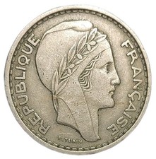 1949 French Algeria  50 Francs Copper-Nickel Vintage Coin KM 92 Africa 