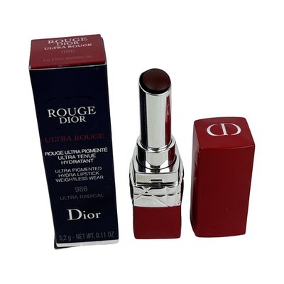Dior Ultra Rouge 986 Radical Lipstick Velvet Weightless Finish 6ml 