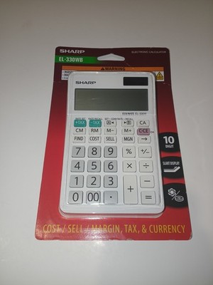 Sharp EL-330WB Desktop Calculator 10-Digit 