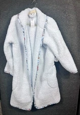 Vera Bradley Fluffy Fleece Hooded Robe Faux Fur Womens L/XL Without Belt NWT