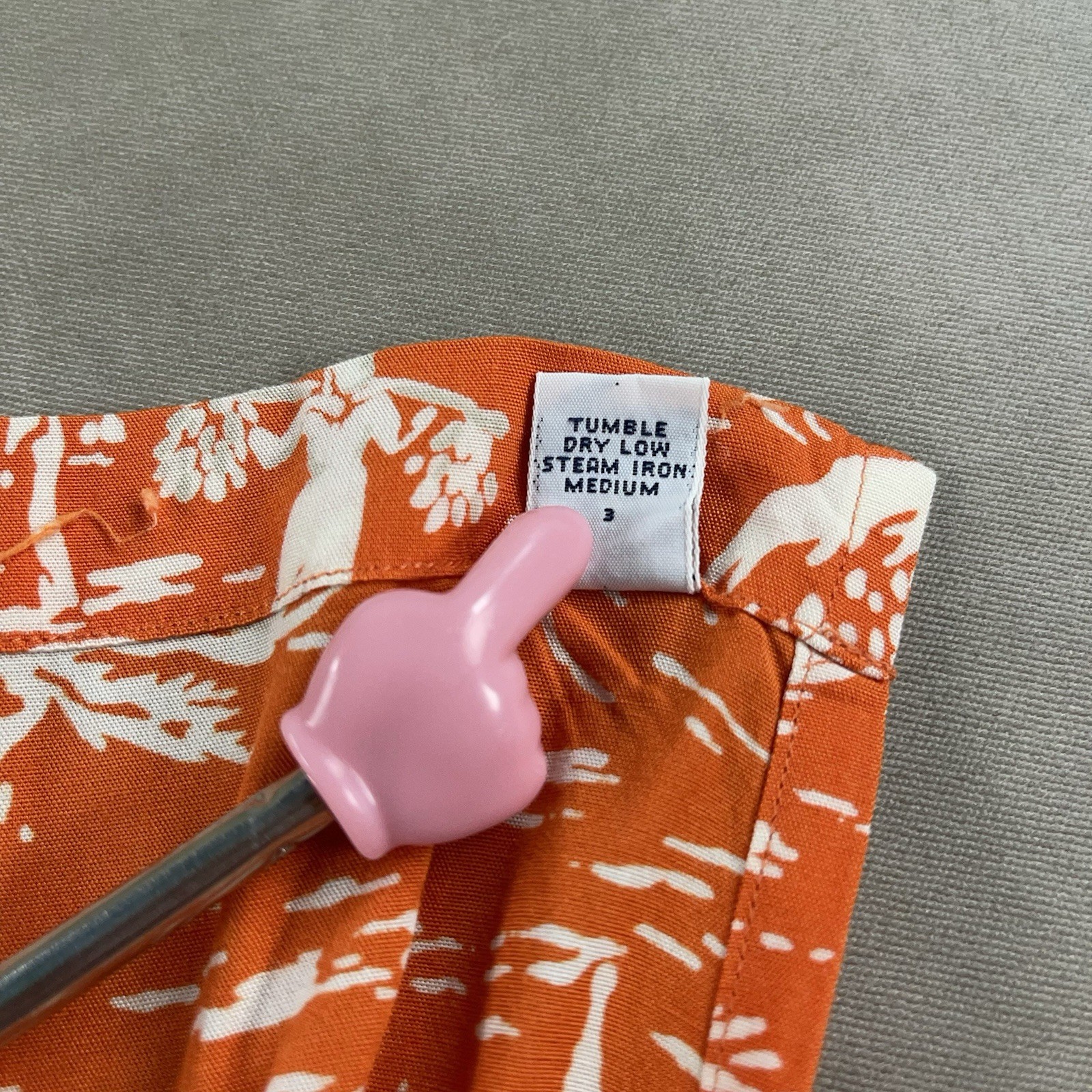 Vintage Polo Ralph Lauren Mens XL Hawaiian Shirt Orange Floral Rayon Loop Collar thumbnail 6