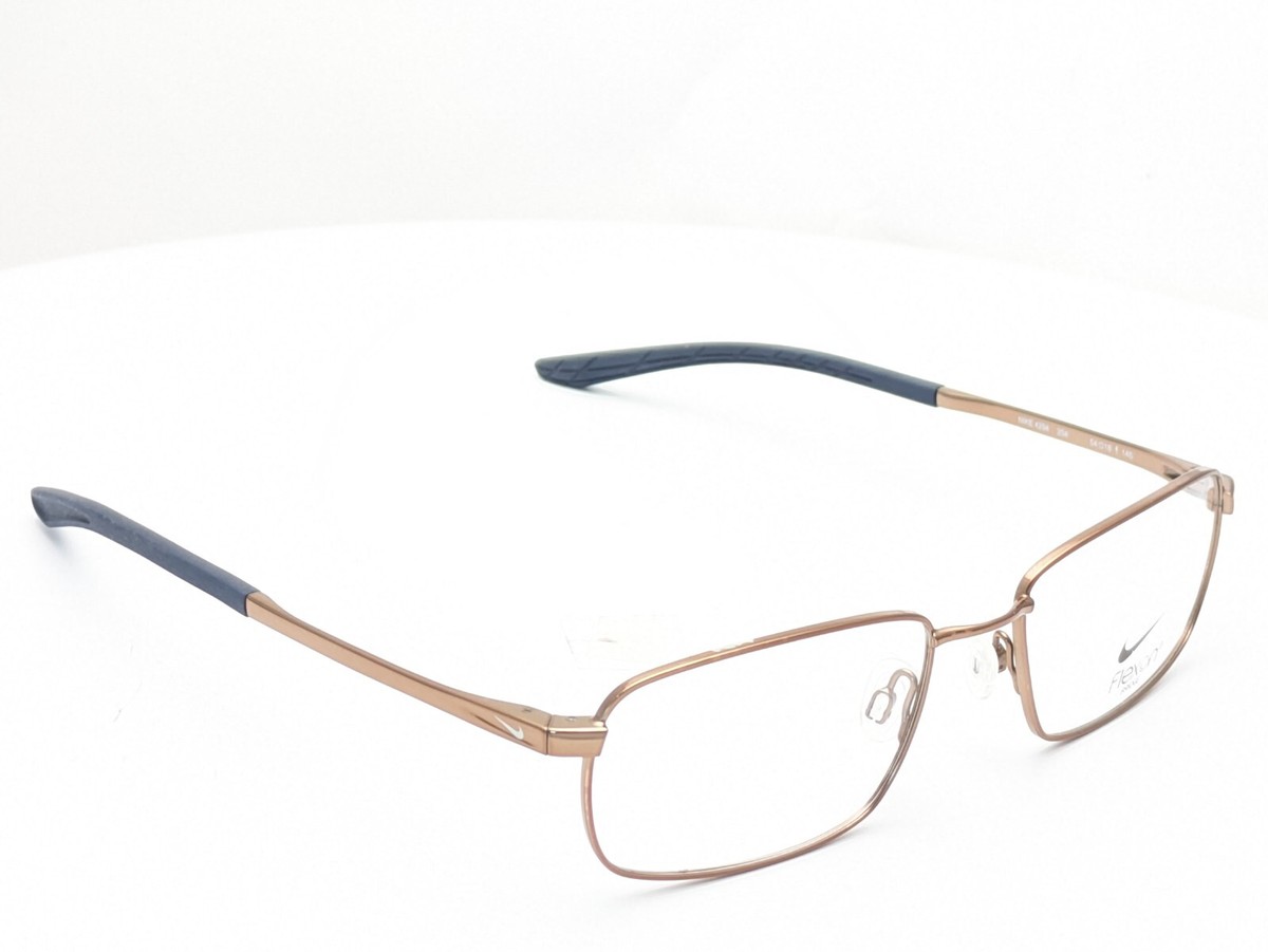 Nike Flexon 4294 204 Rectangle Walnut Mens Eyeglasses 54mm | eBay