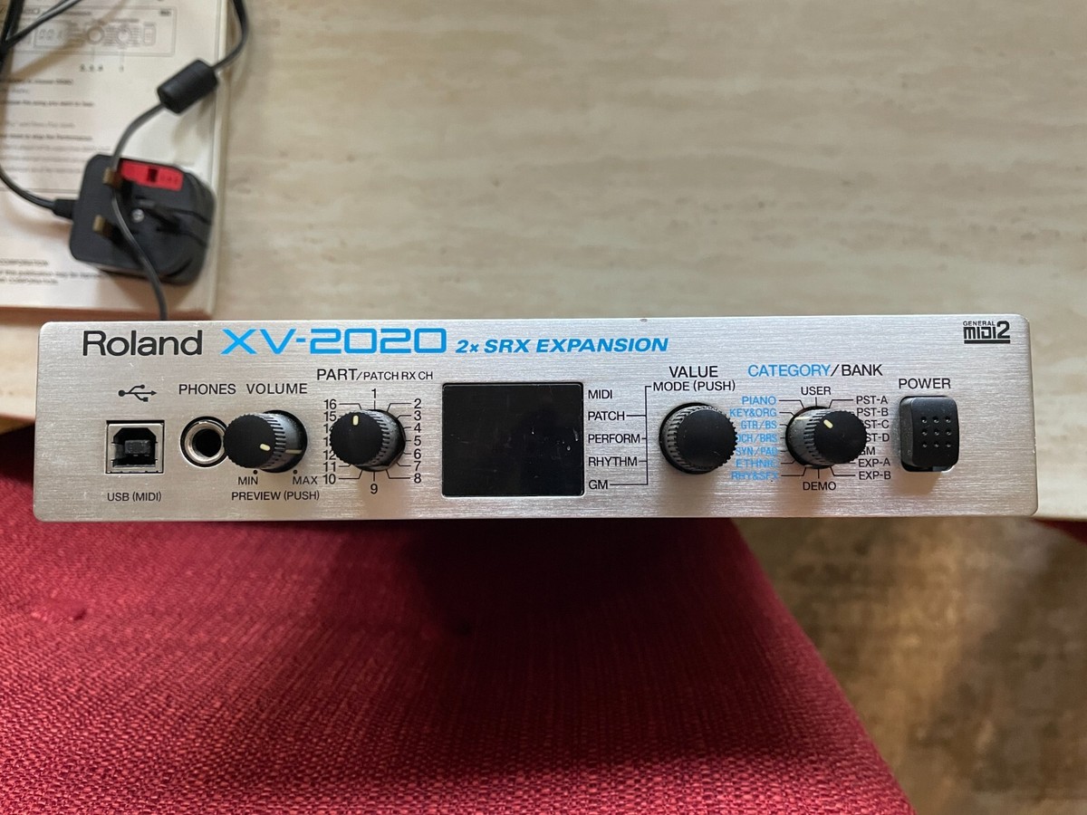 【動作確認済 希少品 名機】Roland ローランドXV-2020 AC電源付き 動作確認済 希少品 名機】Roland ローランドXV-2020 AC電源付き