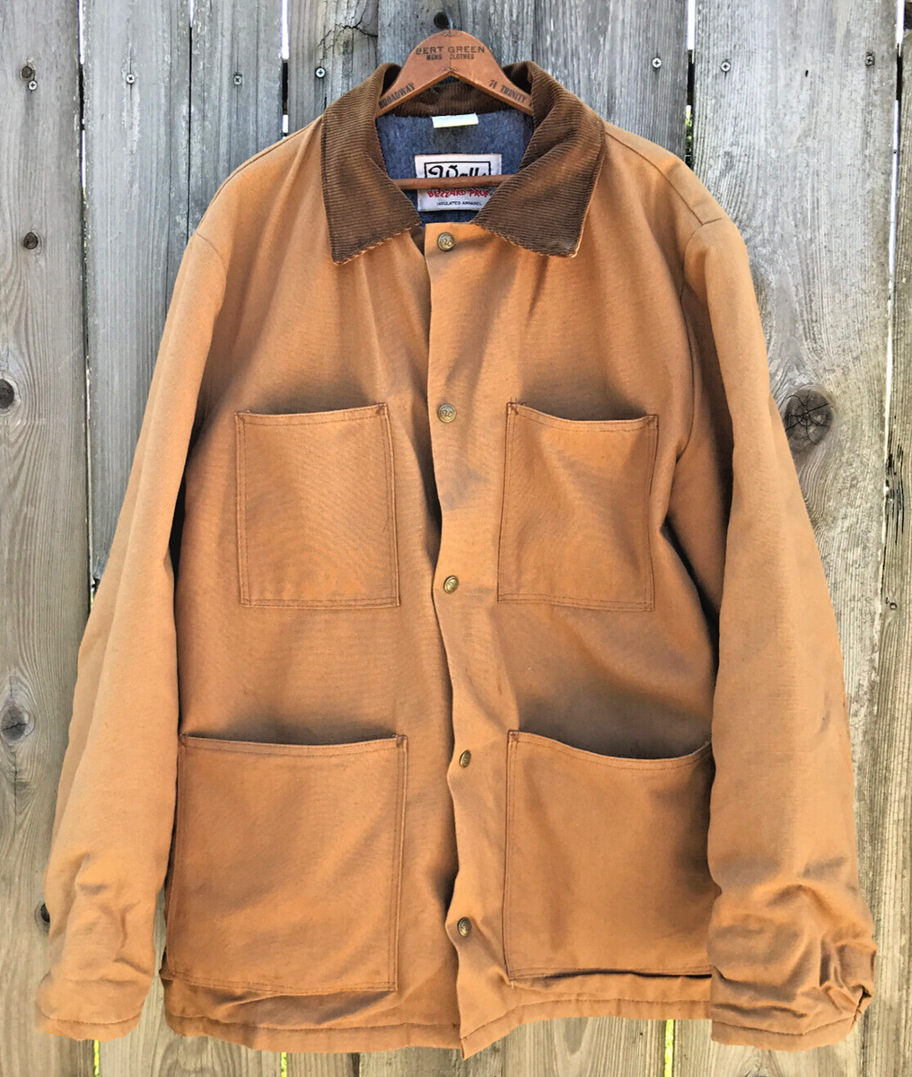 VTG Walls Blizzard-Pruf XL Chore Coat Jacket Canvas US Lined