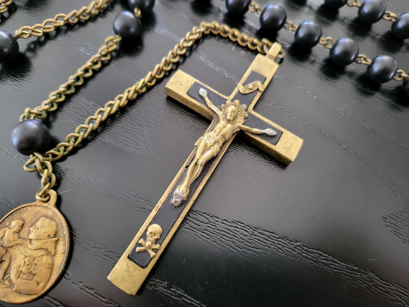 Antique wooden rosary | eBay