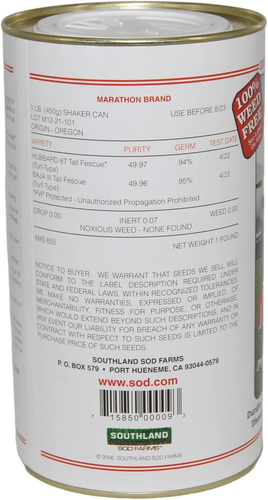 Grass Seed Can, 1 Lb - Picture 2 of 12