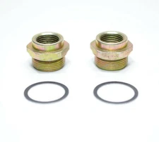 (Pair) Fuel Bowl Inlet Fitting For 3/8 Tube 5/8-18 ID Thread 7/8-20 Fits: Holley
