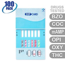 NEW Mintegrity Drug Test 6-Panel Dip Card Urine Home Kit 100-Pack MI-WDOA-564