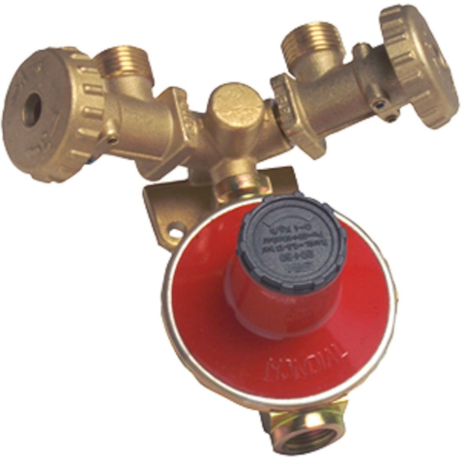 MINICENTRALINA GAS MOD Y PER 2 BOMBOLE CON REGOLATORE DI BASSA PRESSIONE MONDIAL
