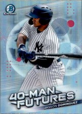 2021 Bowman Chrome 40-Man Futures Ref. #FMF-17 Jasson Dominguez New York Yankees