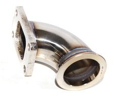 Ss Vertical T3-4 Bolts Flange To 2.3id 3.2od V-band Flange Elbow Adapter Ss Vertical T3-4 Bolts Flange To 2.3id 3.2od V-band Flange Elbow Adapter