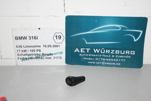 Schaltknauf schwarz Schaltgetriebe Schaltung * BMW 3er E46 * INT19