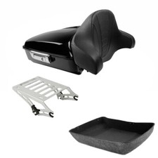 Chopped Trunk Backrest Mount Rack Fits For Harley Road Street Glide 2014-25