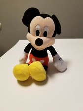 Vintage Disney 8" Mickey Mouse Plush Toy, Disneyworld Collectible, Disney Tag