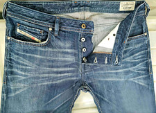  HOT AUTHENTIC Men's DIESEL  ZATINY Art 806W BOOTCUT BUTTON Denim Jeans 36 x 29