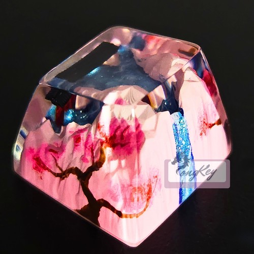 Sakura Torii Gate - Handpainted Artisan Resin Keycap for Mechanical Keyboard - Picture 4 of 4