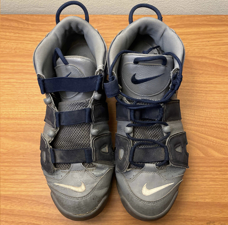 Nike Air More Uptempo '96 Georgetown Grey Navy Size 13 Sneakers