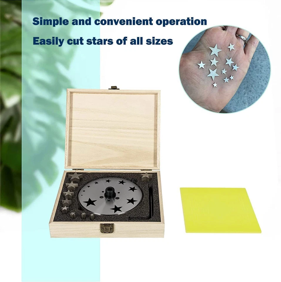 Stern Scheibenschneider 5 mm bis 31 mm 10er Set Locher für Schmuck Stanzen Schmuck Werkzeuge - Bild 4 von 4