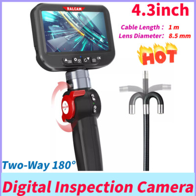 RALCAM H408B Industrial Endoscope Inspection Camera 4.3'' IPS Borescope Camera