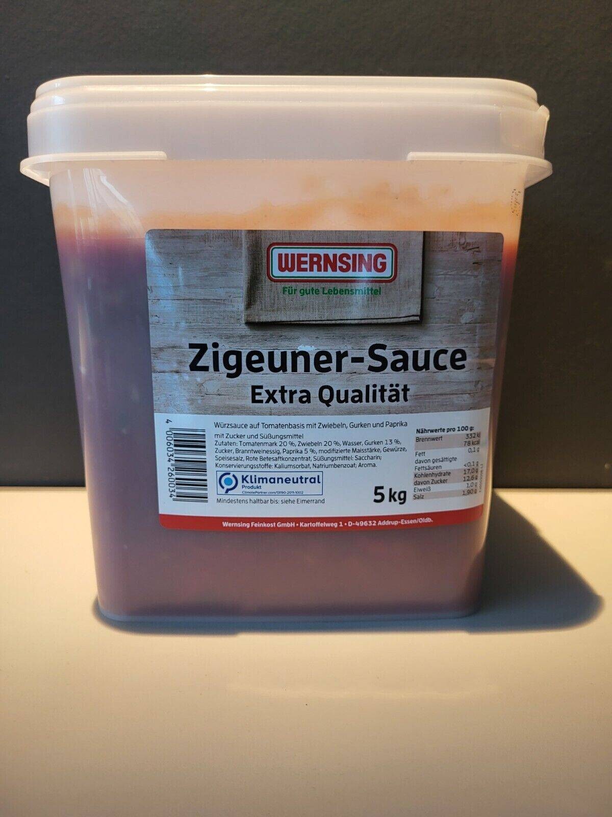 ZigeunerSauce Paprikasauce Zigeunersauce Wernsing 5KG eBay