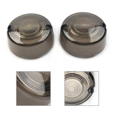 Turn Signal Lens Cover Smoke for Harley Dyna FXD FXR Sportster XLH 883 1200 FXST