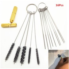 Kit de herramientas de limpieza de boquilla de pulverización de chorro para parabrisas de automóvil cepillo limpio aguja de dragado