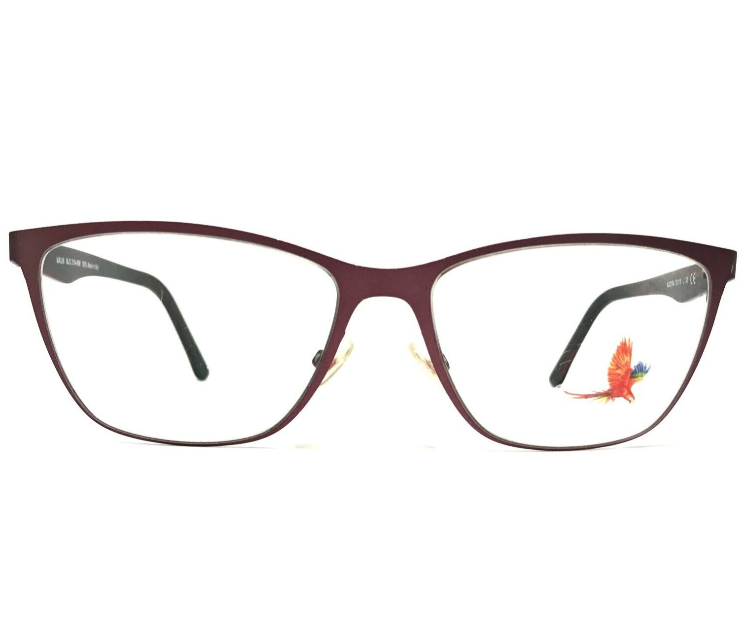 Maui Jim Eyeglasses Frames MJO2104-89M Burgundy Red Purple Cat Eye 53-15-135