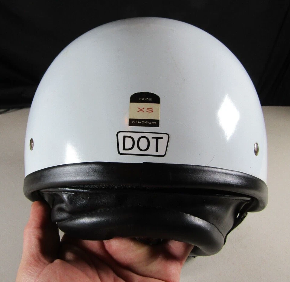 Casco THH Blanco Vintage 1/2 EE. UU. Para Hombre Xtra Pequeño con Ventilación Foto 3 de 4