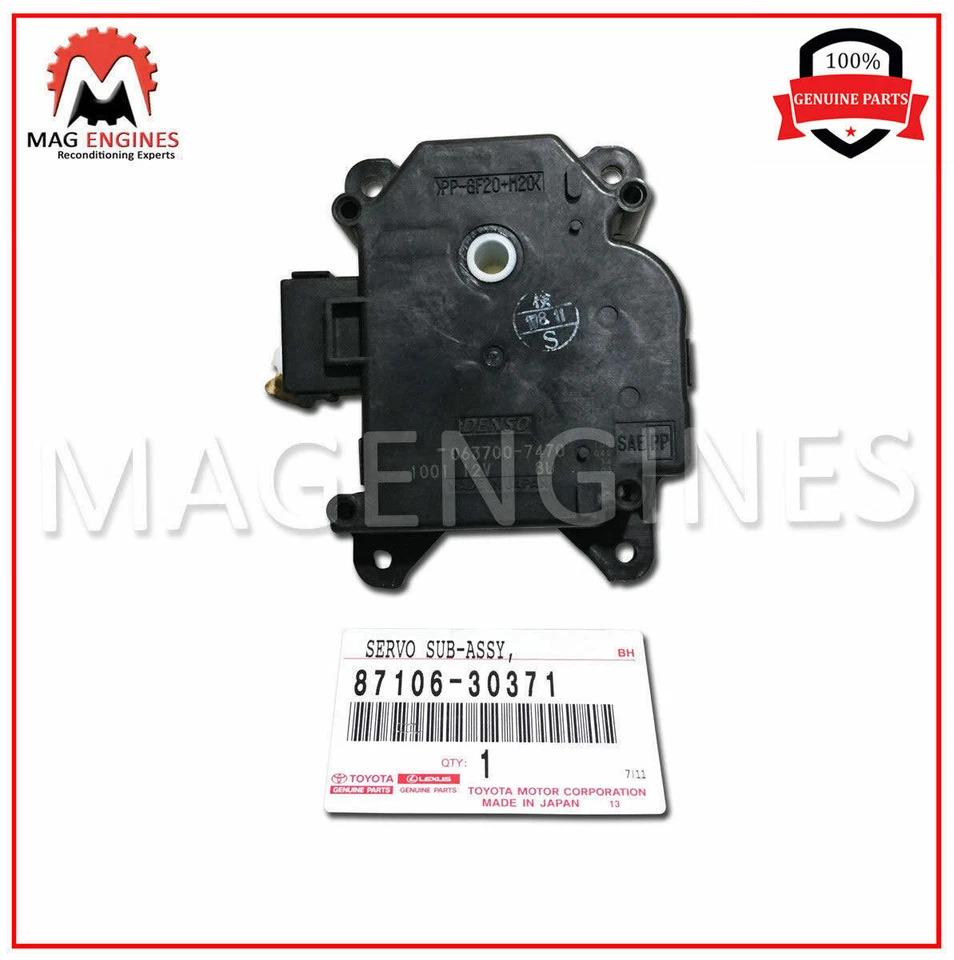 87106-30371 GENUINO OEM CONTROL DE CLIMA AMORTIGUADOR SERVO 8710630371 Foto 4 de 4