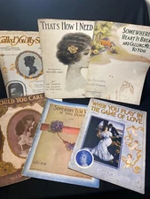 Antique Sheet Music Lot of 6 Would you Care? Somebody Else Will If You Don’t