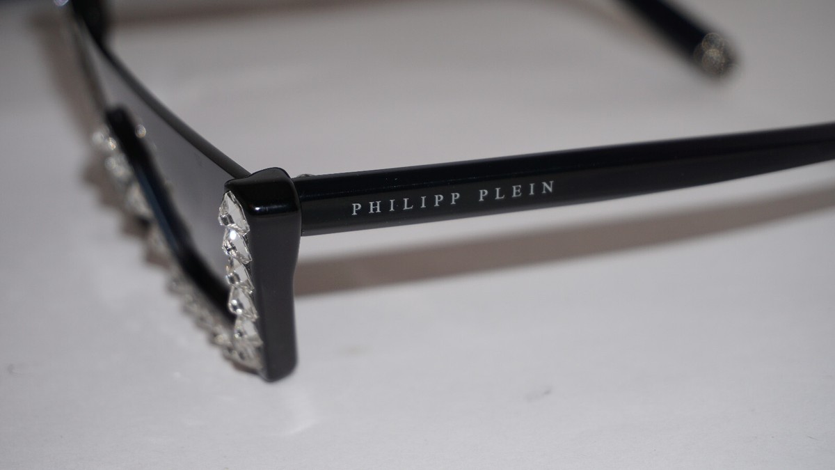 PHILLIPP PLEIN New Sunglasses Black Crystal Lux Grey SPP031S  display picture 2