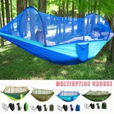 660lbs Double Person Camping Hammock Tent with Mosquito Net Hanging Bed Portable