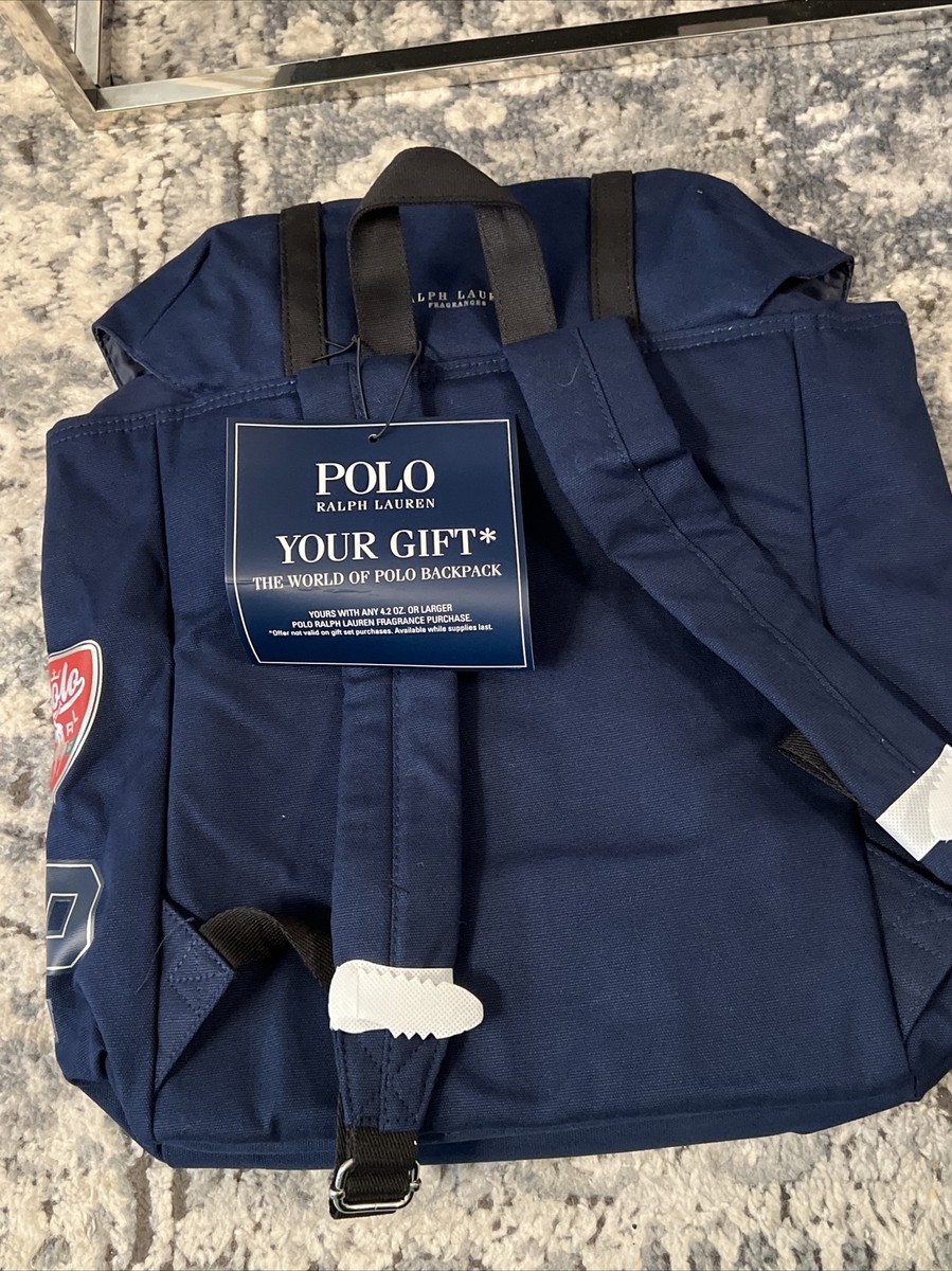 NEW RALPH LAUREN Fragrances POLO Backpack Gym Weekender Travel Bag