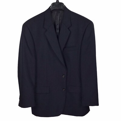 Ralph Lauren Men's Navy Sport Coat Blazer Jacket Blue Label 100