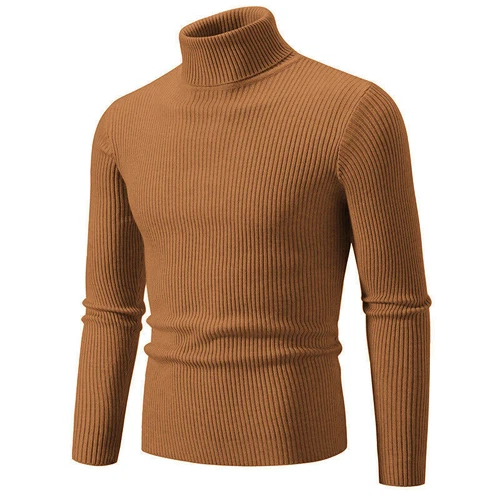Herren Pullover Rollkragenpullover Männer Strickwaren Winter Langarm Strickpullover - Bild 37 von 38