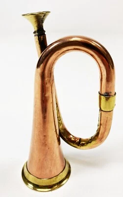 GROOVE TOOLS BUGGLE Trompete klein,Kupfer/Messing,Vintage,handmade,Posthorn,Jagdhorn,Geschenk