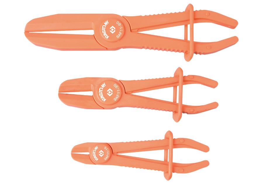 3 pcs. Flexible Hose Pinch Clamp Set KING TONY Radiator Brake Pliers 15-60mm