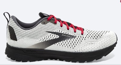 Brooks Men Revel 4 White Black Athletic 