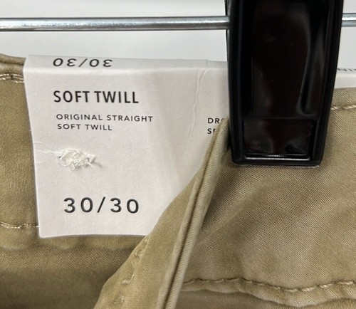 American Eagle NWT soft twill straight pants Tan Men’s Size 30X30 Bottoms - Picture 5 of 11