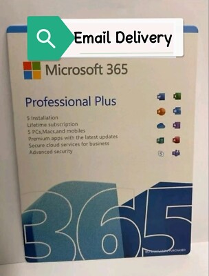 Microsoft Office 365 Pro Plus, 1-Year Subscription , 1 User , 5 Devices , 100 GB