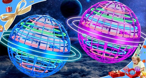 Flying Orb Ball 2 Pack,Magic Hand Controlled Mini Drone Fly Orb Hover Ball Toy