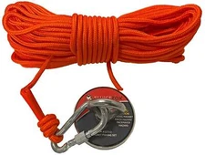 Sluice Fox magnet fishing kit; strong 550 pound capacity directional magnet with