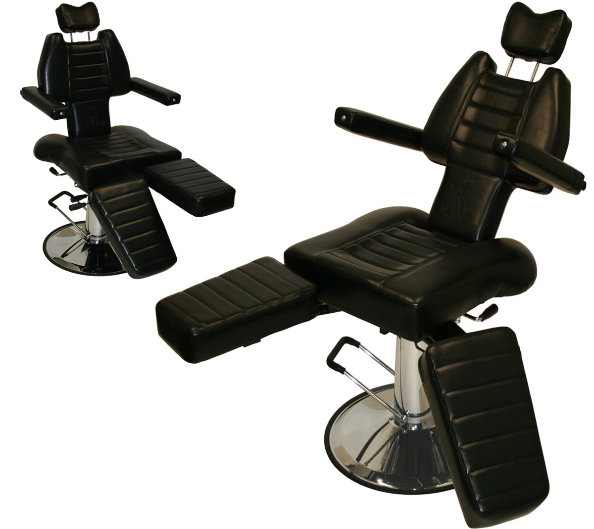 OmySalon 73in Facial Massage Bed with Adjustable Hydraulic Stool Tatto