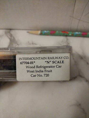 Coche refrigerador de madera Intermountain 67704-01 escala N West India Fruit #720 | Zustand: Used
