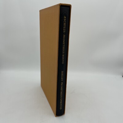 VINTAGE PROMETHEUS BOUND UNBOUND BOOK AESCHYLUS SHELLEY HERITAGE PRESS SLIPCASE 